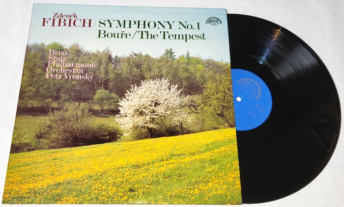 Zdeněk Fibich, Brno State Philharmonic Orchestra, Petr Vronský – Symphony No. 1; The Tempest 1987 EX+, VYPRANÁ Vinyl (LP)