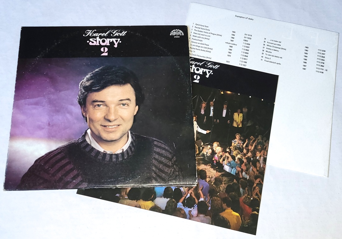 Karel Gott – Story 2, 1987 VG+, VYPRANÉ Vinyl (2LP + příloha a plakát)