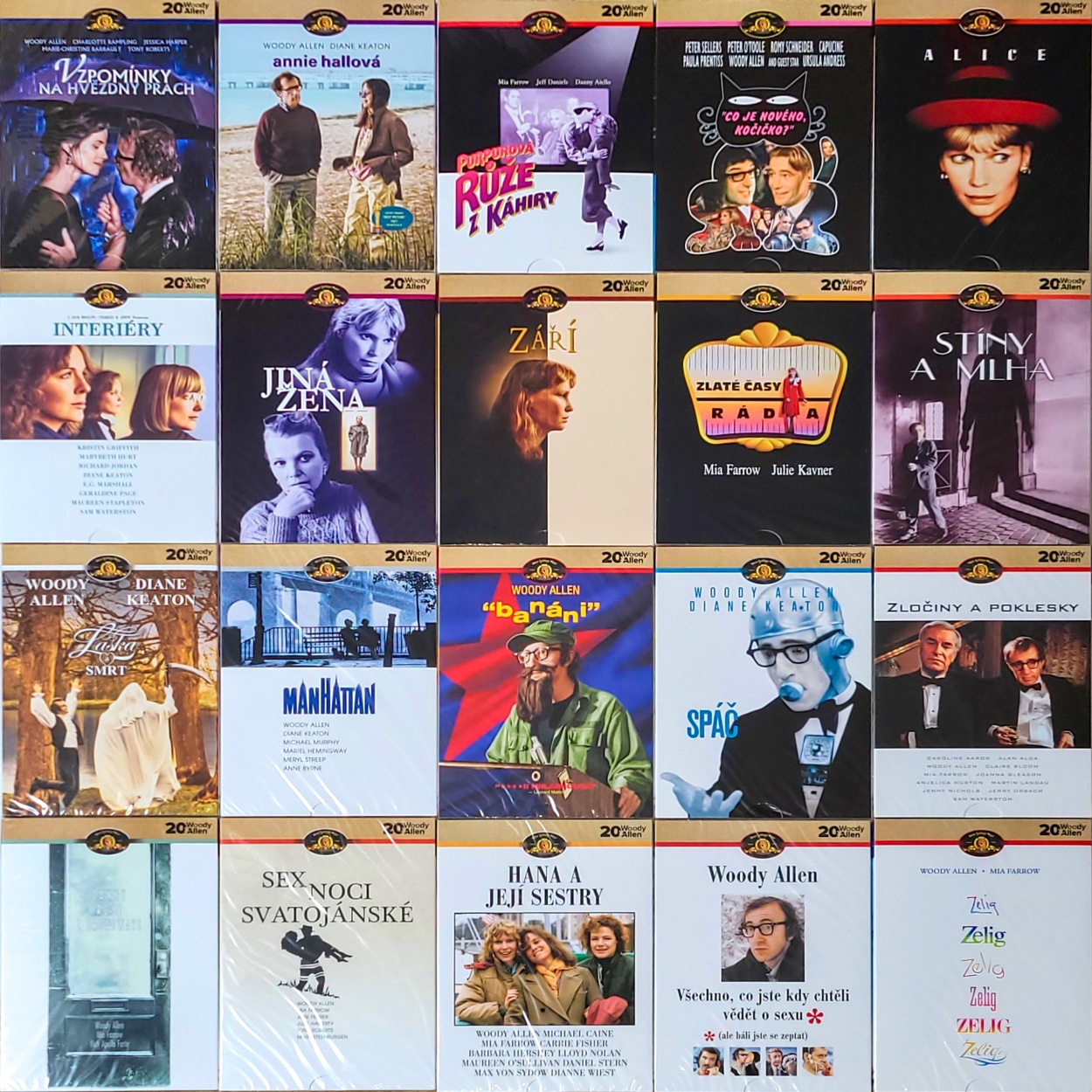 Woody Allen kolekce 20DVD (nové, nerozbalené)