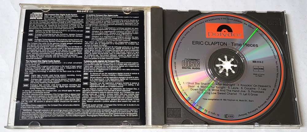 Eric Clapton – Time Pieces: The Best Of Eric Clapton 1982 CD
