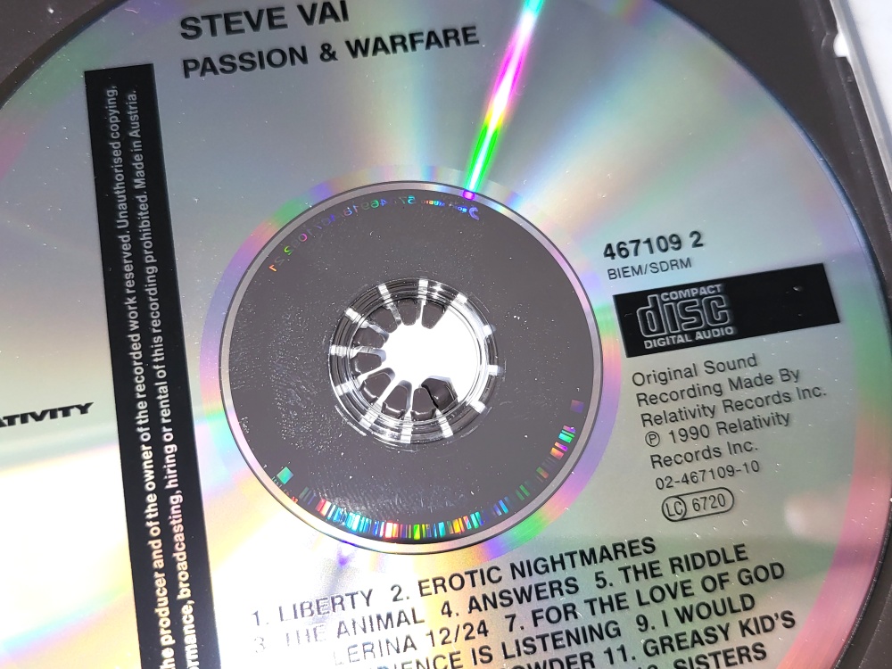 Steve Vai – Passion And Warfare 1990 CD