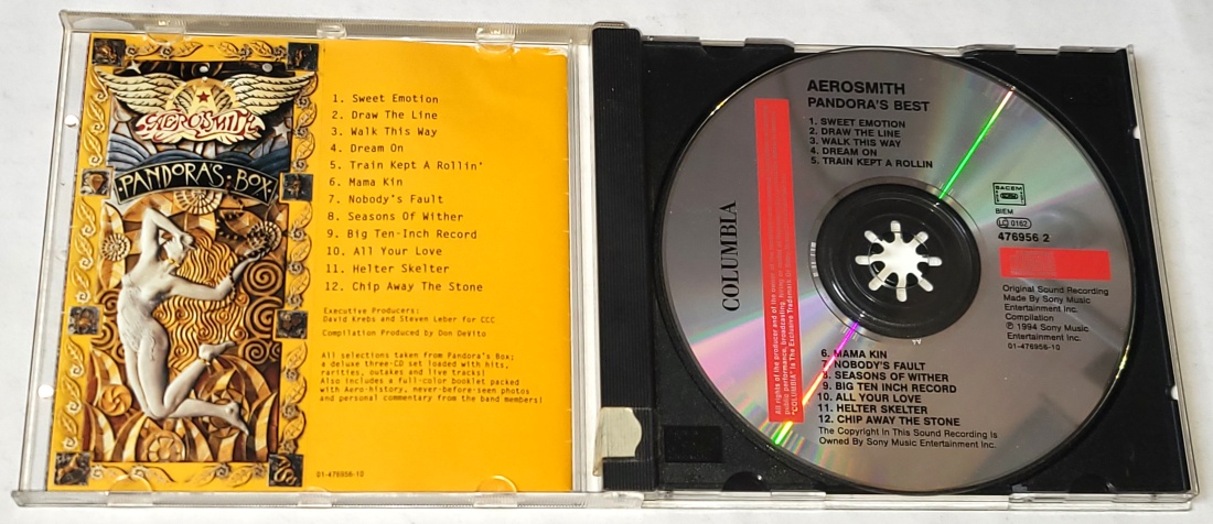 Aerosmith – Pandora's Toys 1994 CD