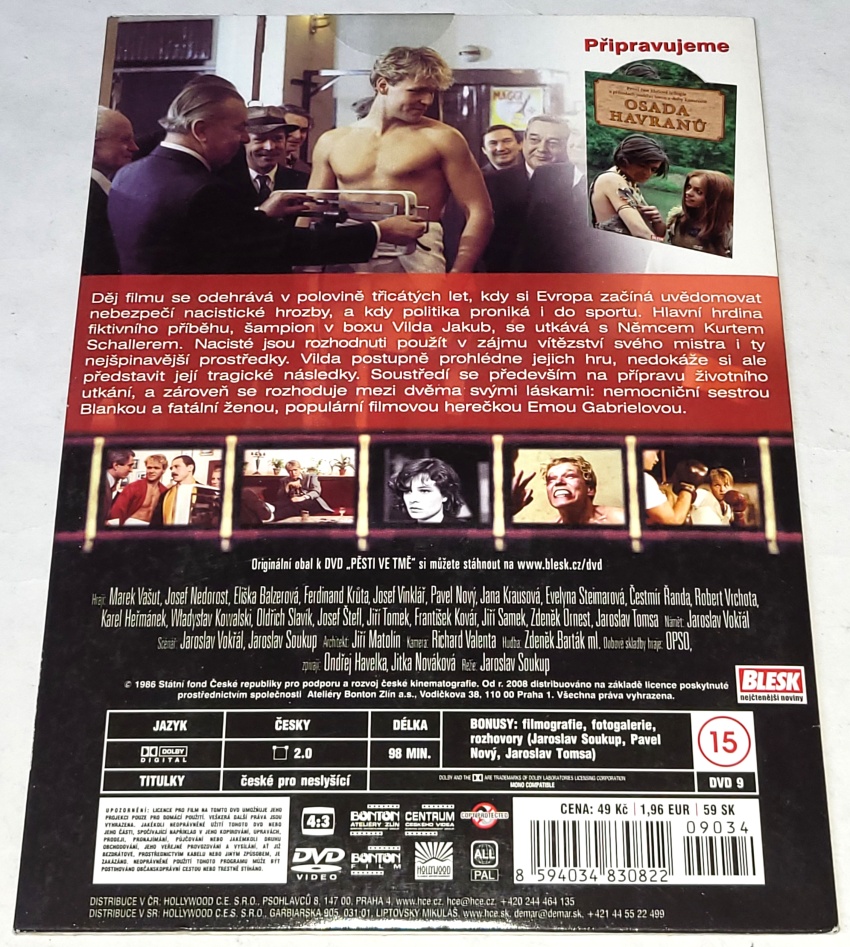 Pěsti ve tmě 1986 DVD (nové, zabalené)