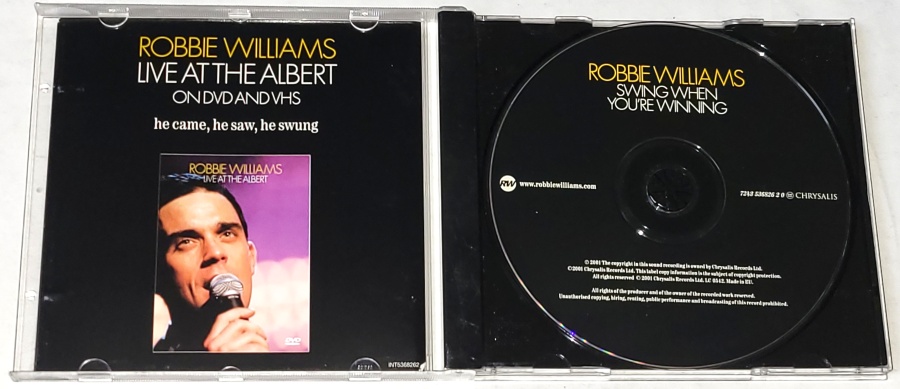 Robbie Williams – Swing When You’re Winning 2001 CD