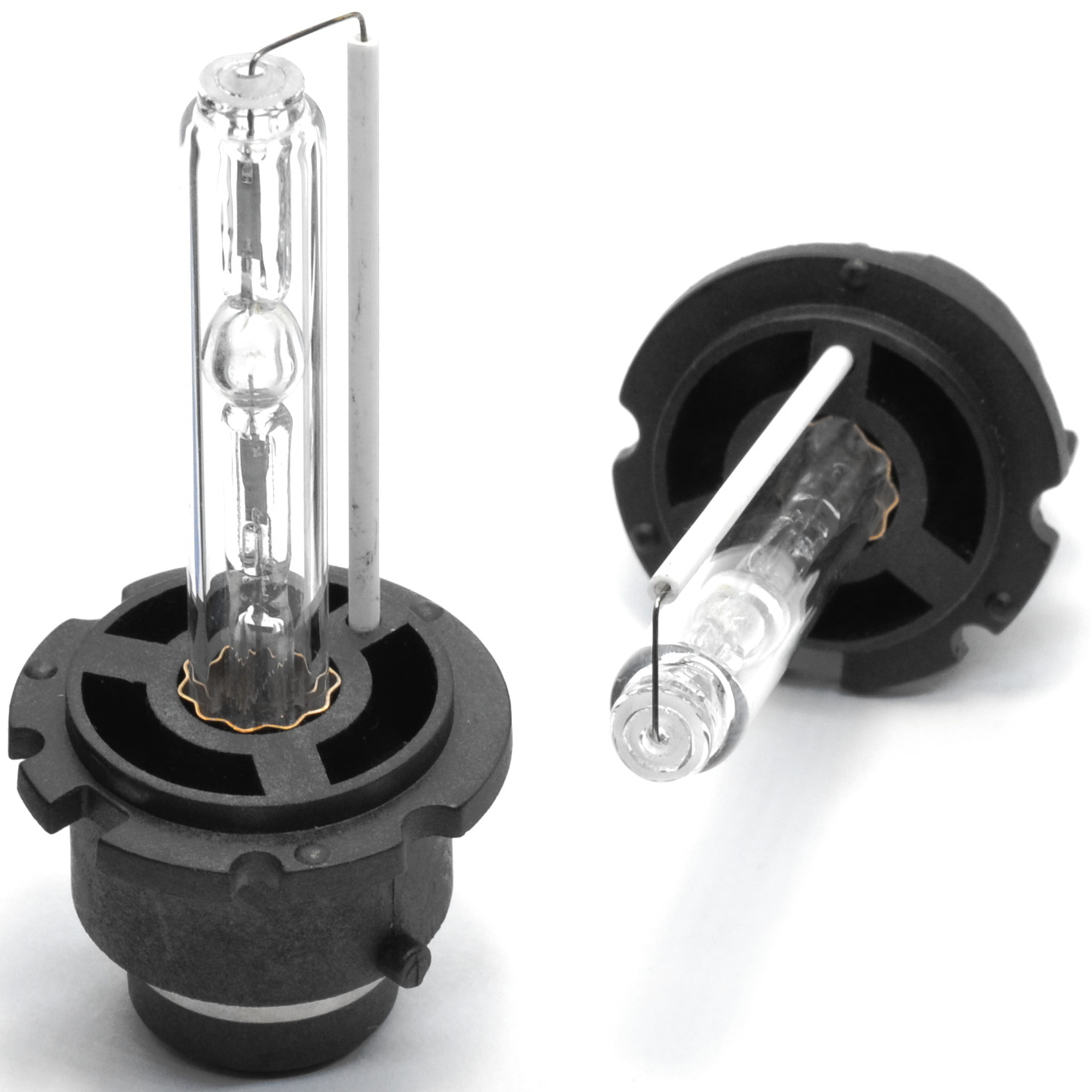 Sada 2 výbojky D2S - 6000K + 2 LED žárovky W5W T10 - Bílá (COB LED)