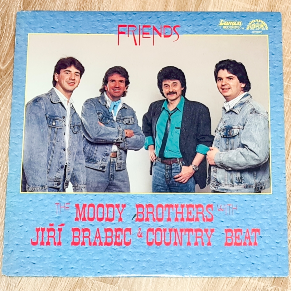 The Moody Brothers With Jiří Brabec & Country Beat – Friends 1988 VG+, VYPRANÁ Vinyl (LP)
