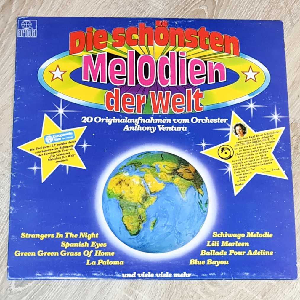 Orchester Anthony Ventura – Die Schönsten Melodien Der Welt 1980 G+, VYPRANÁ Vinyl (LP)