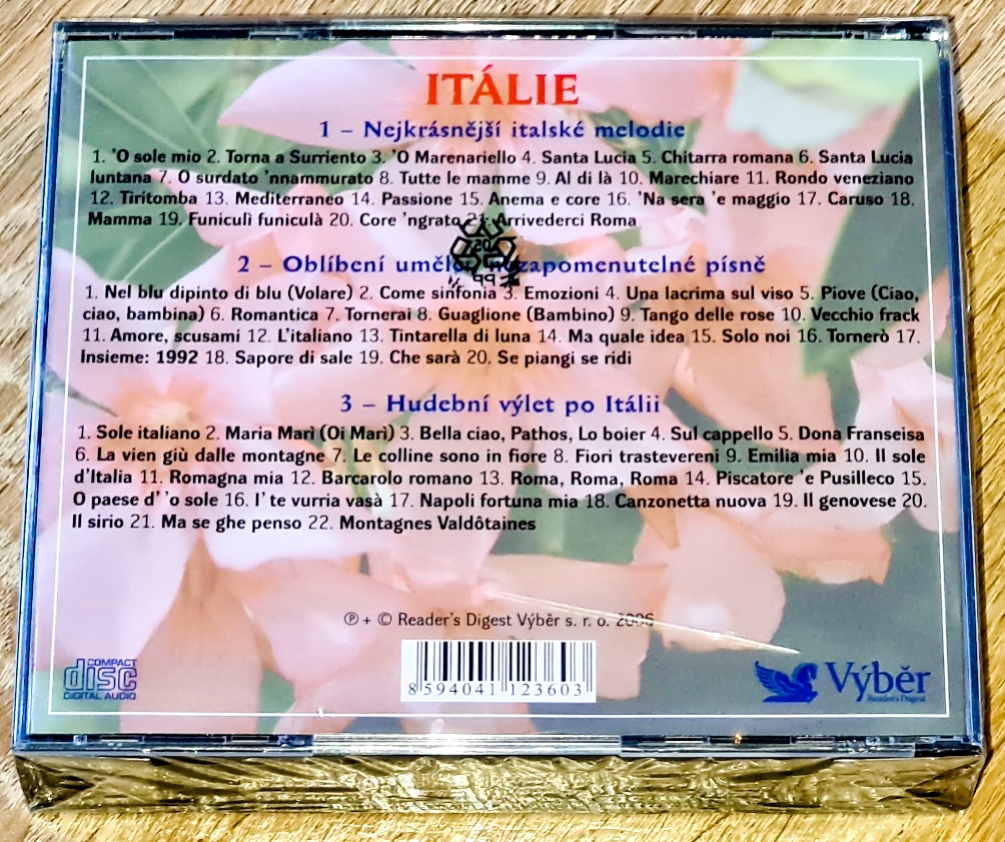 HUDEBNÍ POHLEDNICE Z CELÉHO SVĚTA, ITALIE - 2006, 3 CD (nerozbalené)