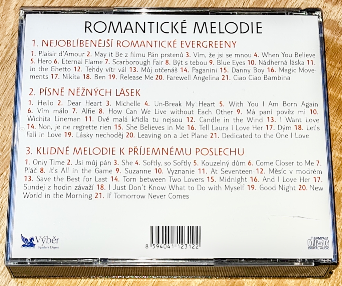 Nejkrásnější melodie pro vás - Romantické melodie, 3 CD