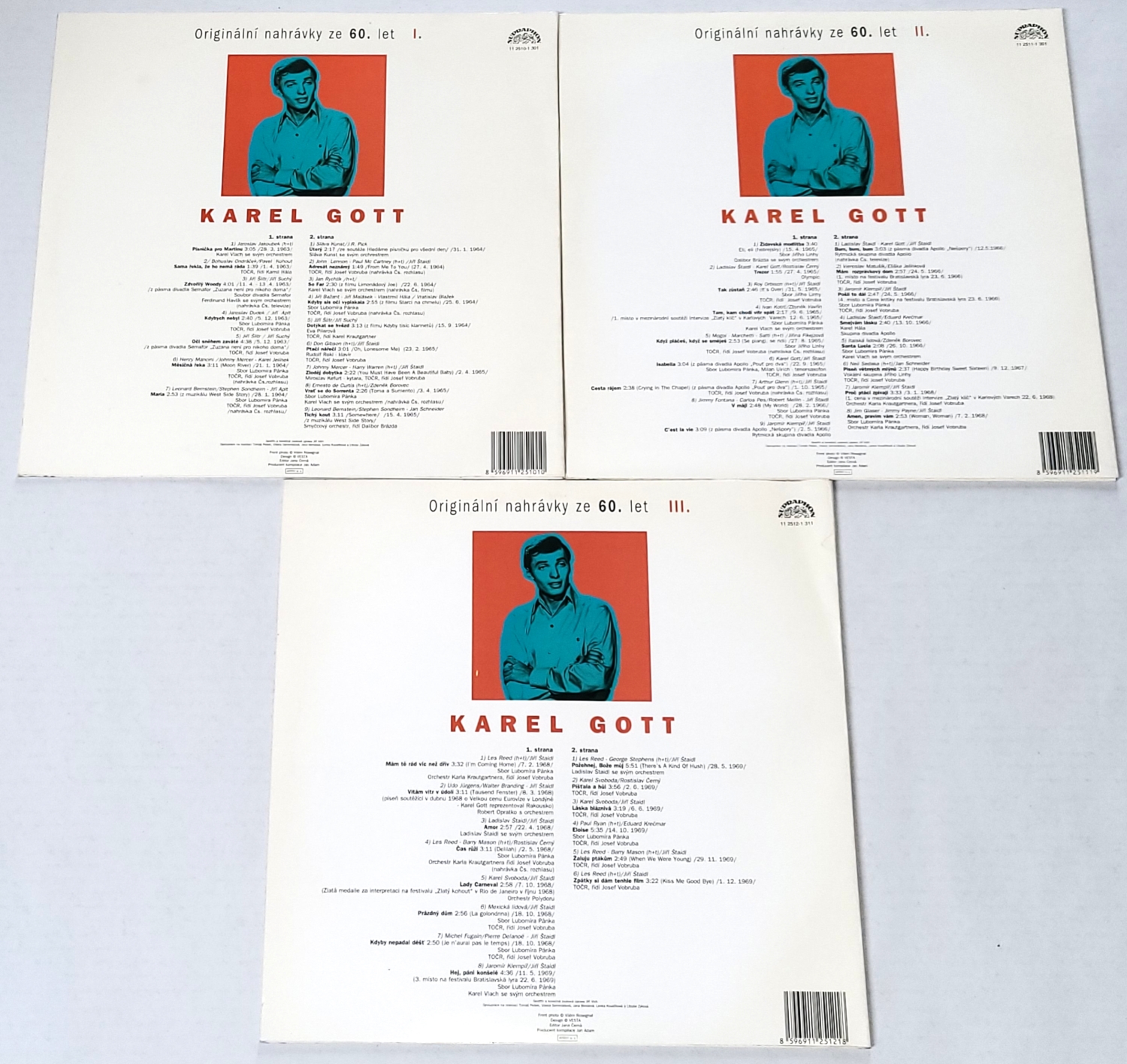 Karel Gott – Originální nahrávky ze 60. let 1993 NM, VYPRANÉ Vinyl (3LP)