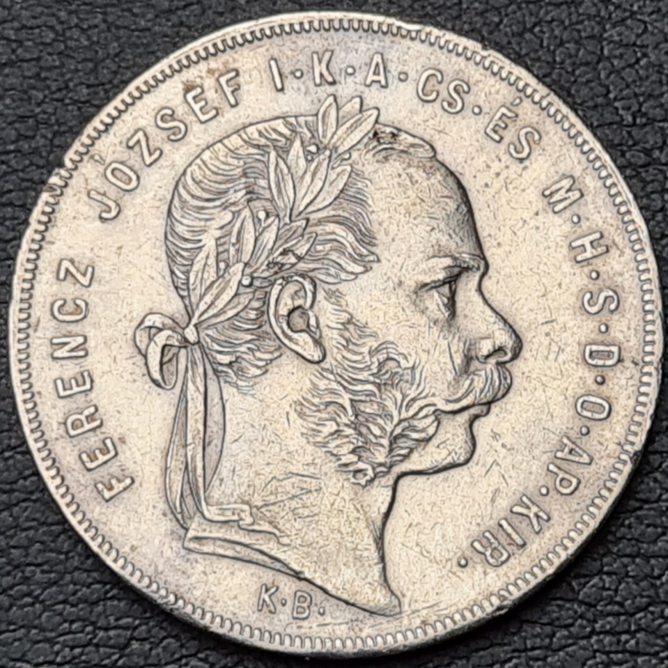 Ag 1 Forint 1879 K.B. František Josef I. Rakousko-Uhersko mince