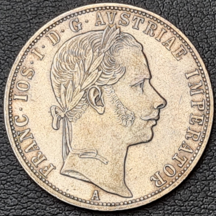 Ag 1 Florin-1 Gulden (Zlatník) 1860 A František Josef I. Rakousko-Uhersko mince