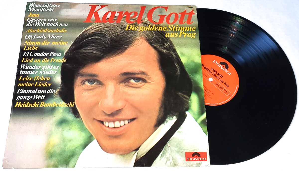 Karel Gott – Einmal Um Die Ganze Welt 1970 EX, VYPRANÁ Vinyl (LP)
