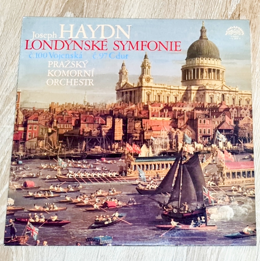 Joseph Haydn, Pražský Komorní Orchestr – Londýnské Symfonie (Č.100 Vojenská / Č.97 Cdur) 1980 EX Vinyl (LP)