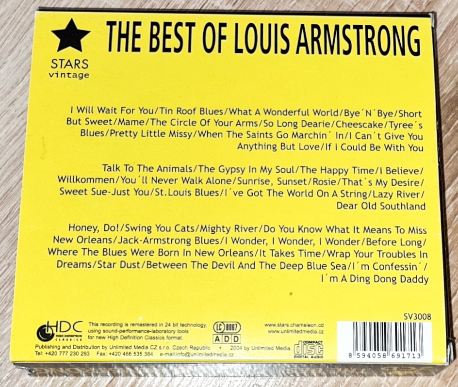 The best of Louis Armstrong , 3 CD Box Set