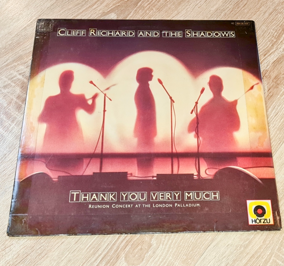 Cliff Richard And The Shadows – Thank You Very Much (Reunion Concert At The London Palladium) 1979 EX, VYPRANÁ Vinyl (LP)