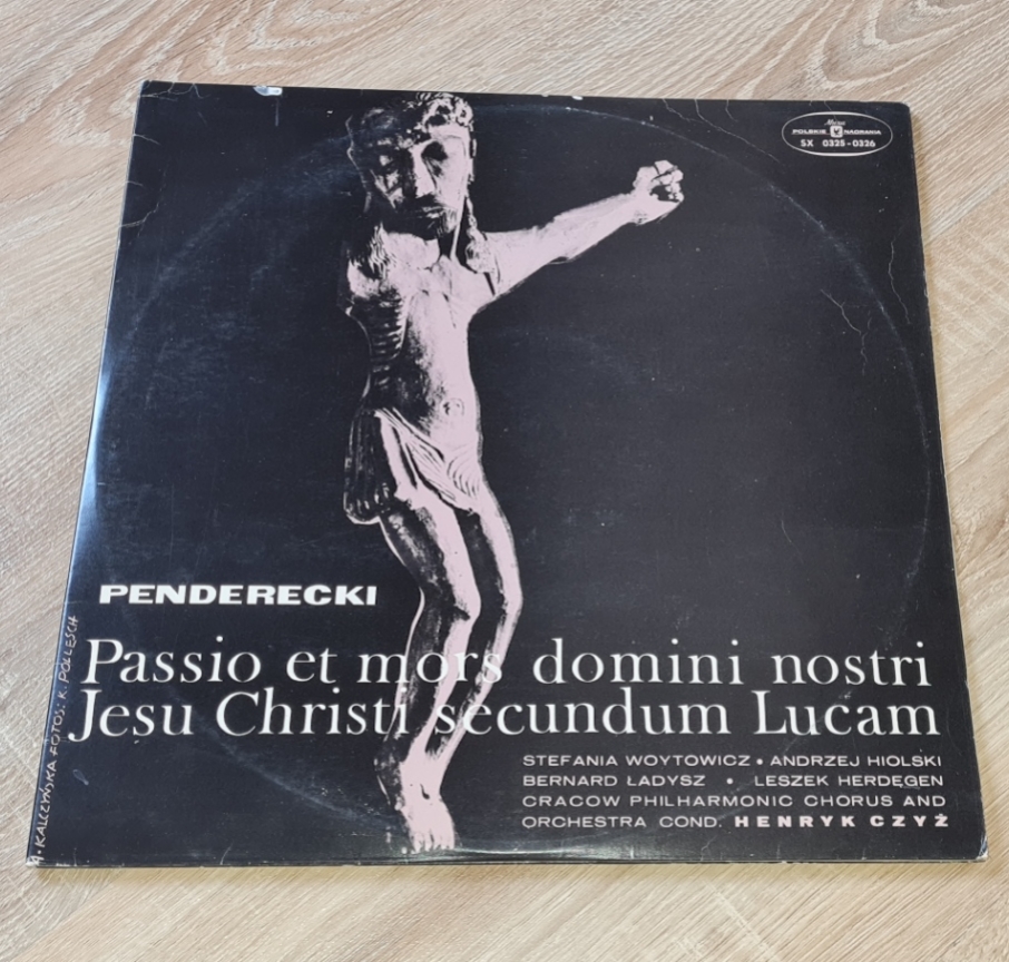 Penderecki – Passio Et Mors Domini Nostri Jesu Christi Secundum Lucam 1973 EX-, VYPRANÉ Vinyl (2LP)