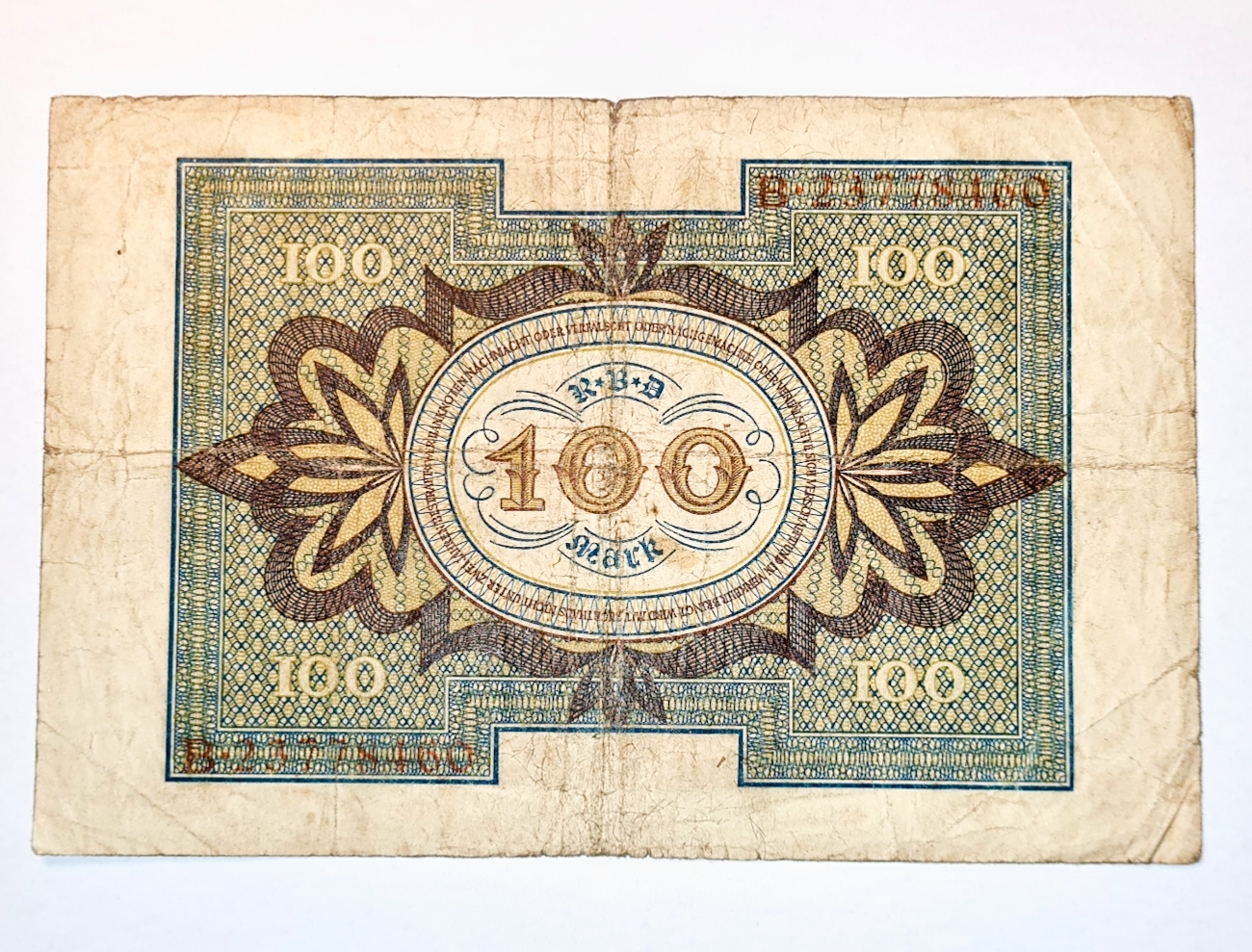 100 Mark 1920 - Německo, bankovka