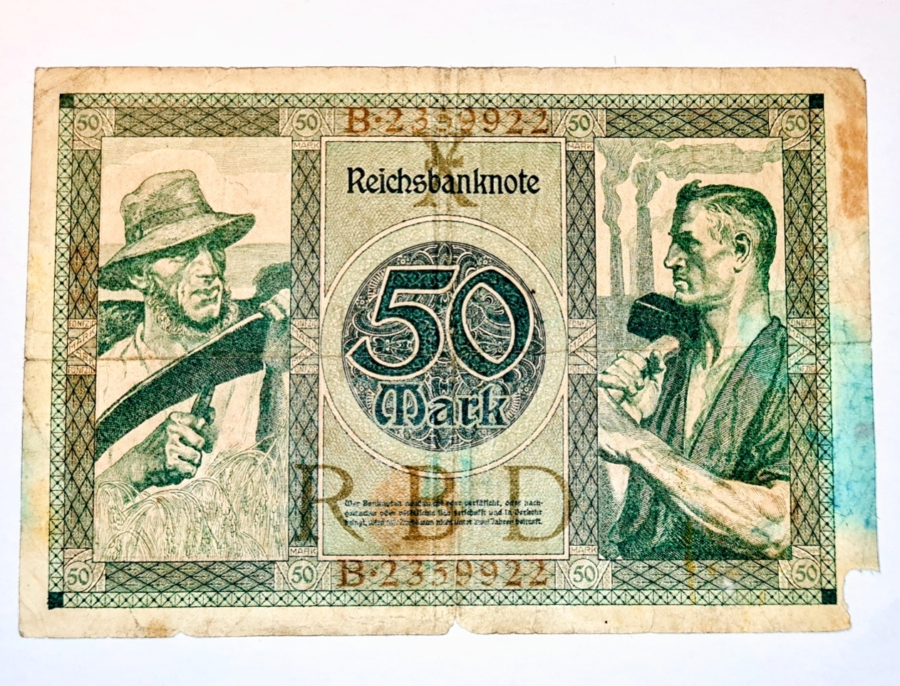 50 Mark 1920 - Německo, bankovka