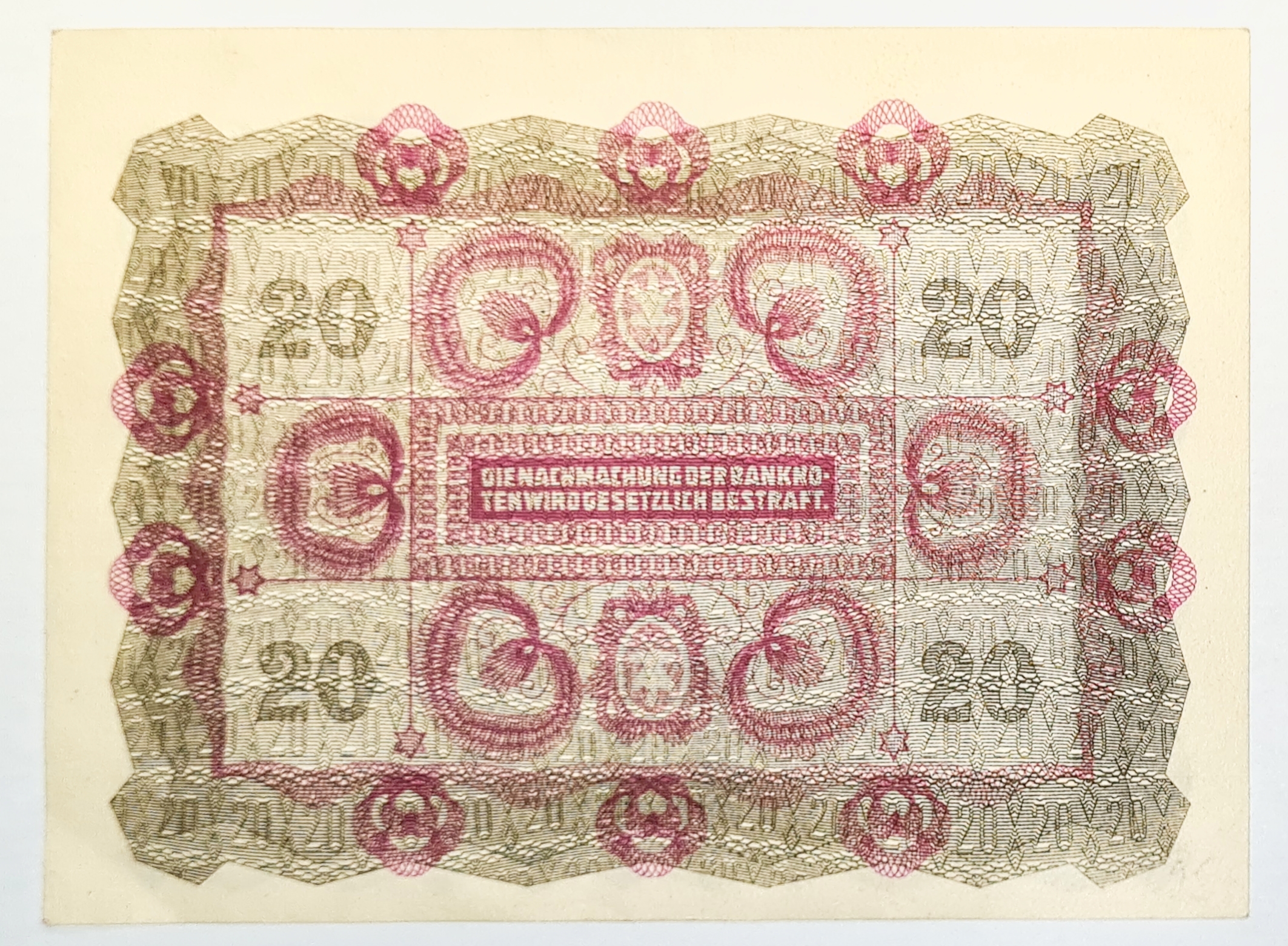 20 Kronen 1922 - Rakousko-Uhersko, bankovka