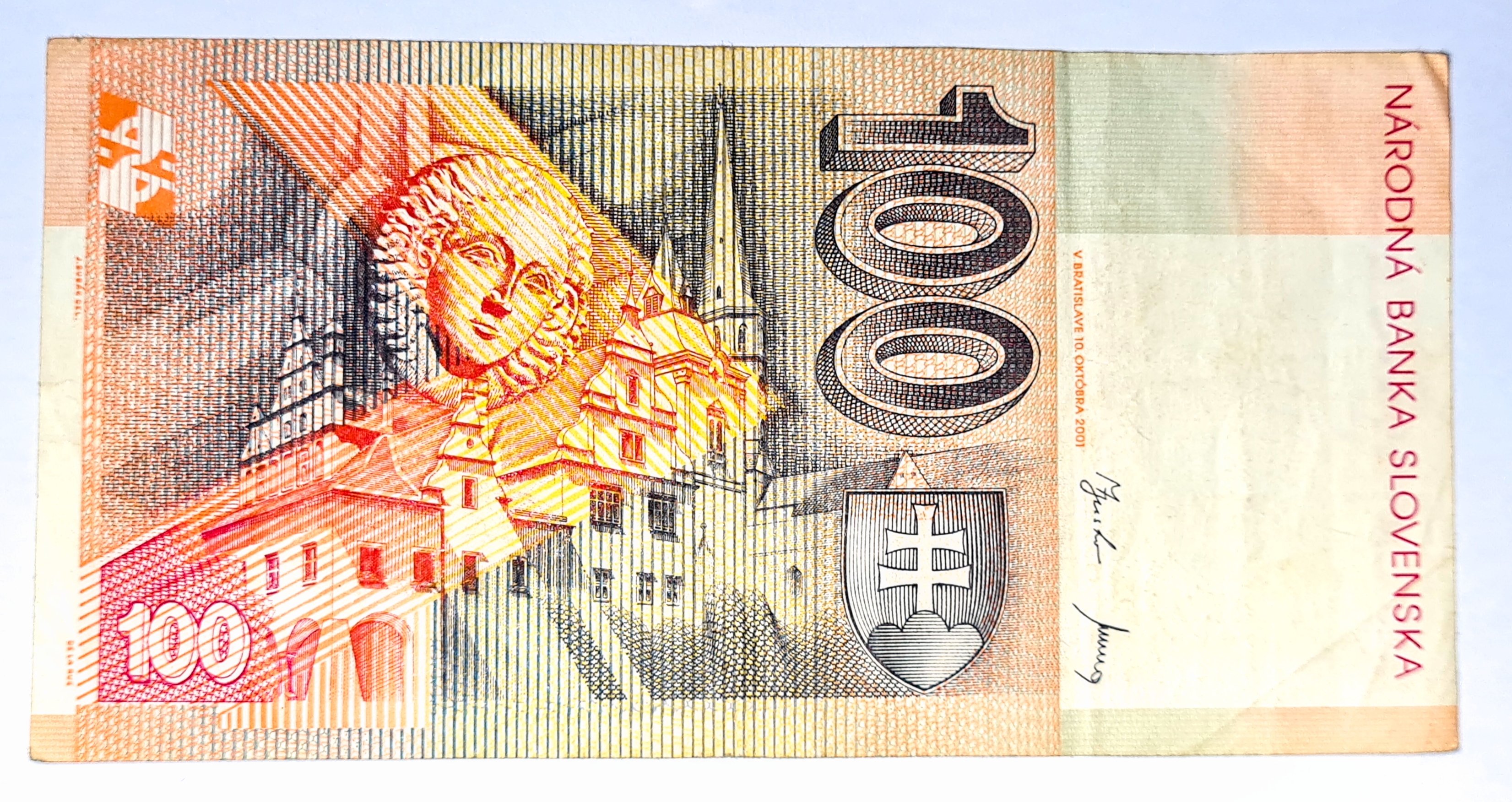 100 Koruna 2001 - Slovensko, bankovka