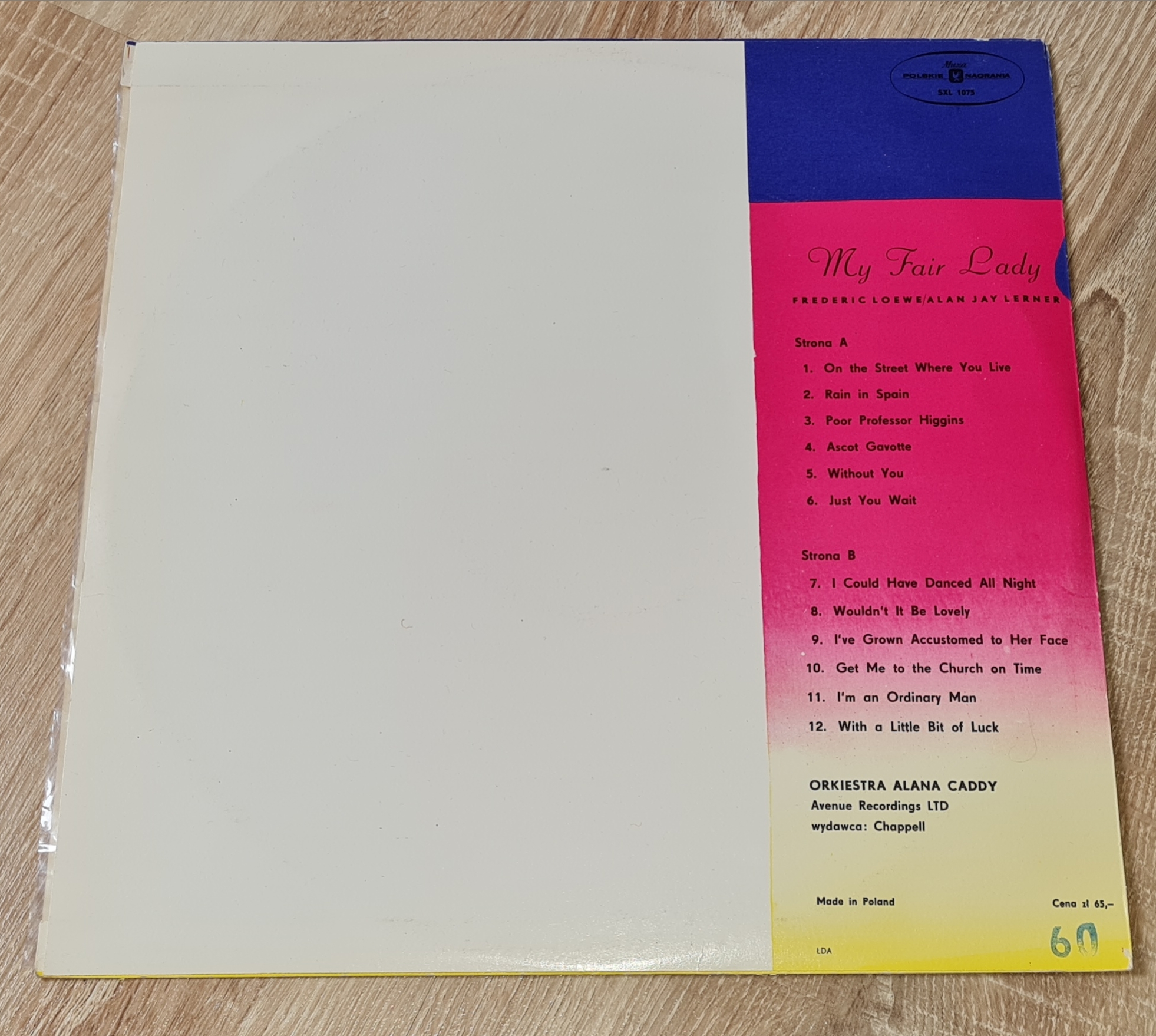 Alan Caddy Orchestra – My Fair Lady VG+, VYPRANÁ Vinyl (LP)