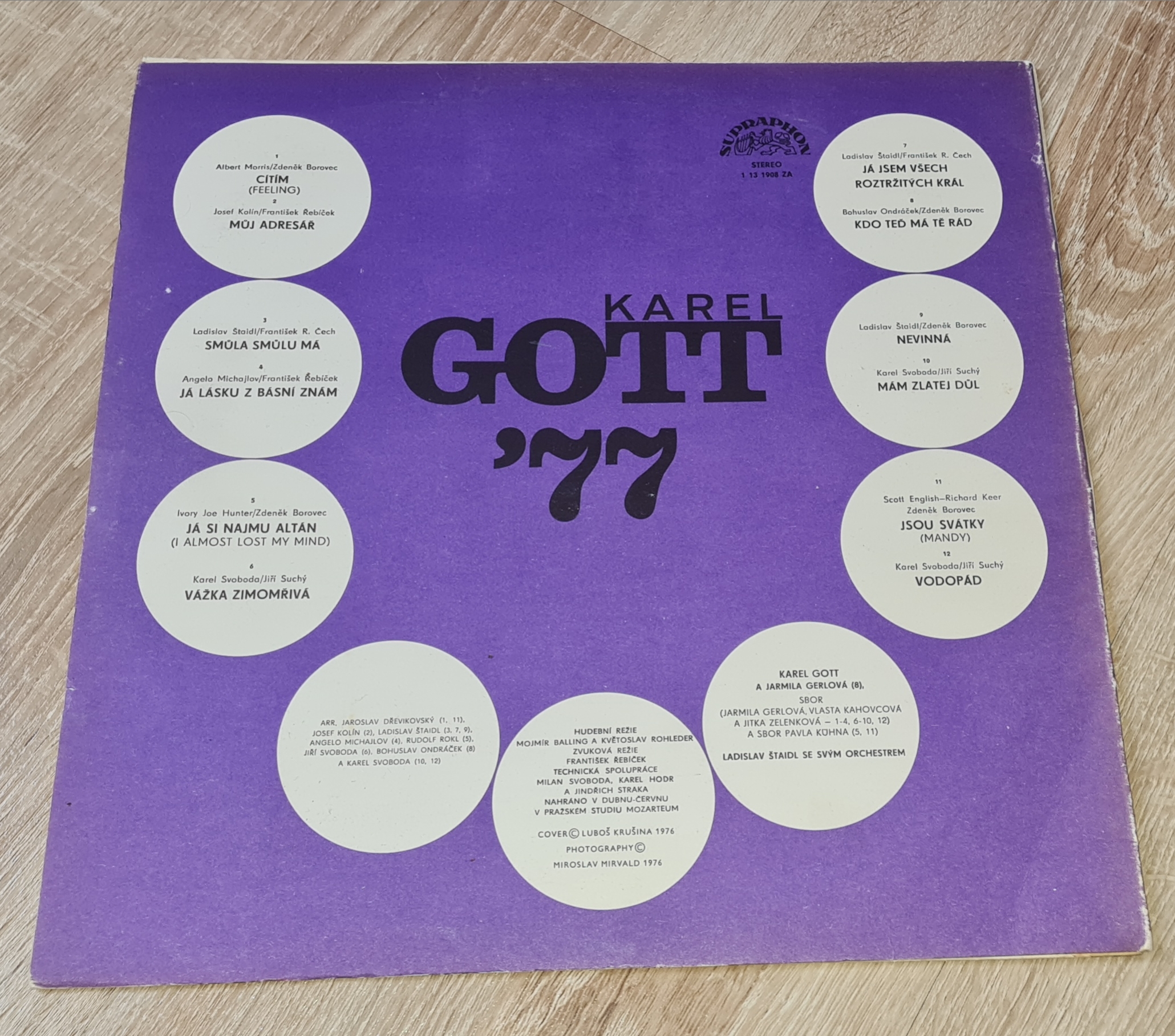 Karel Gott – Karel Gott '77 1976 G+, VYPRANÁ Vinyl (LP)