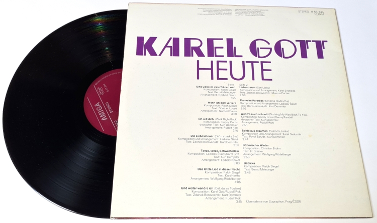 Karel Gott – Heute 1981 G+, VYPRANÁ Vinyl (LP)