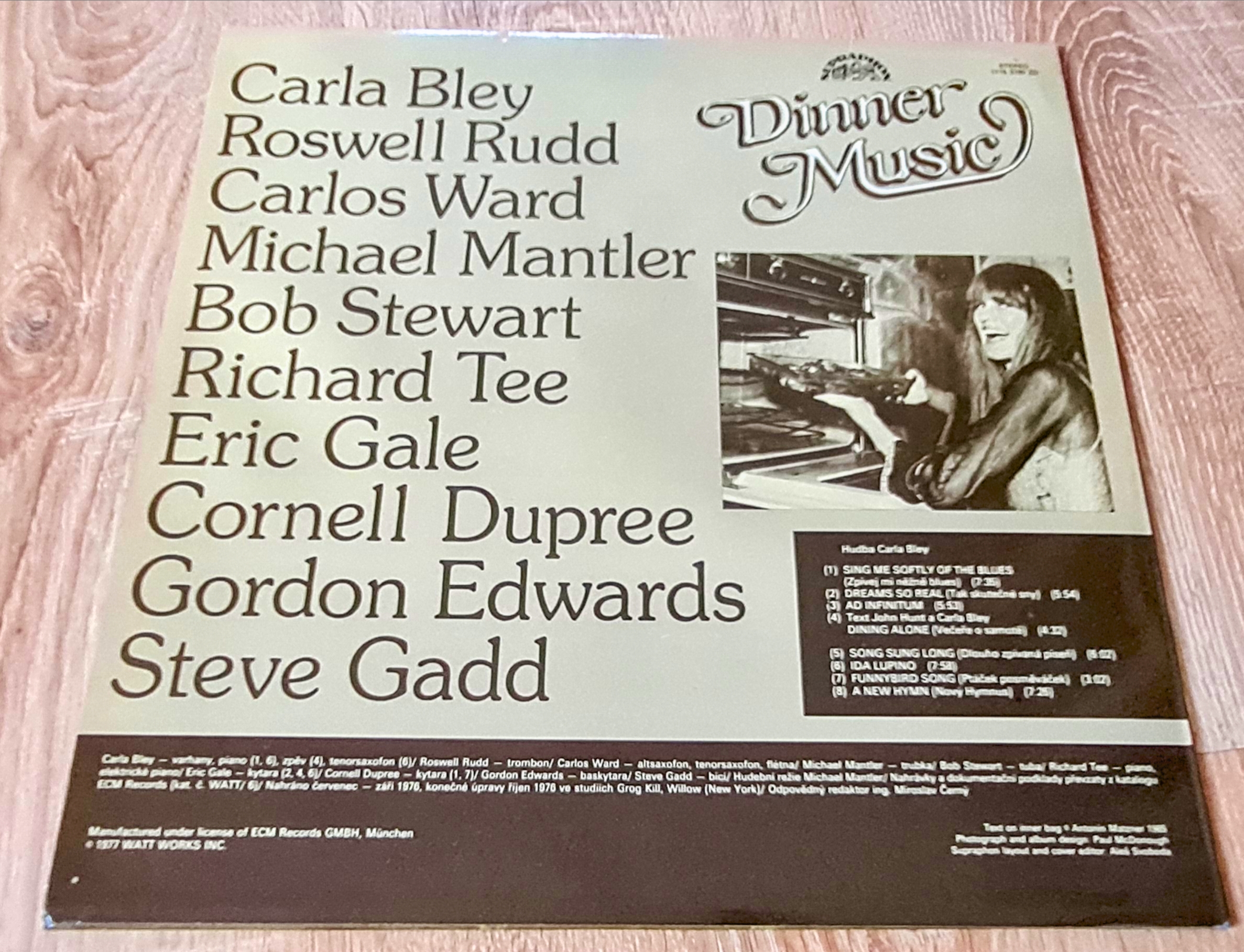 Carla Bley – Dinner Music 1986 VG, VYPRANÁ Vinyl (LP)