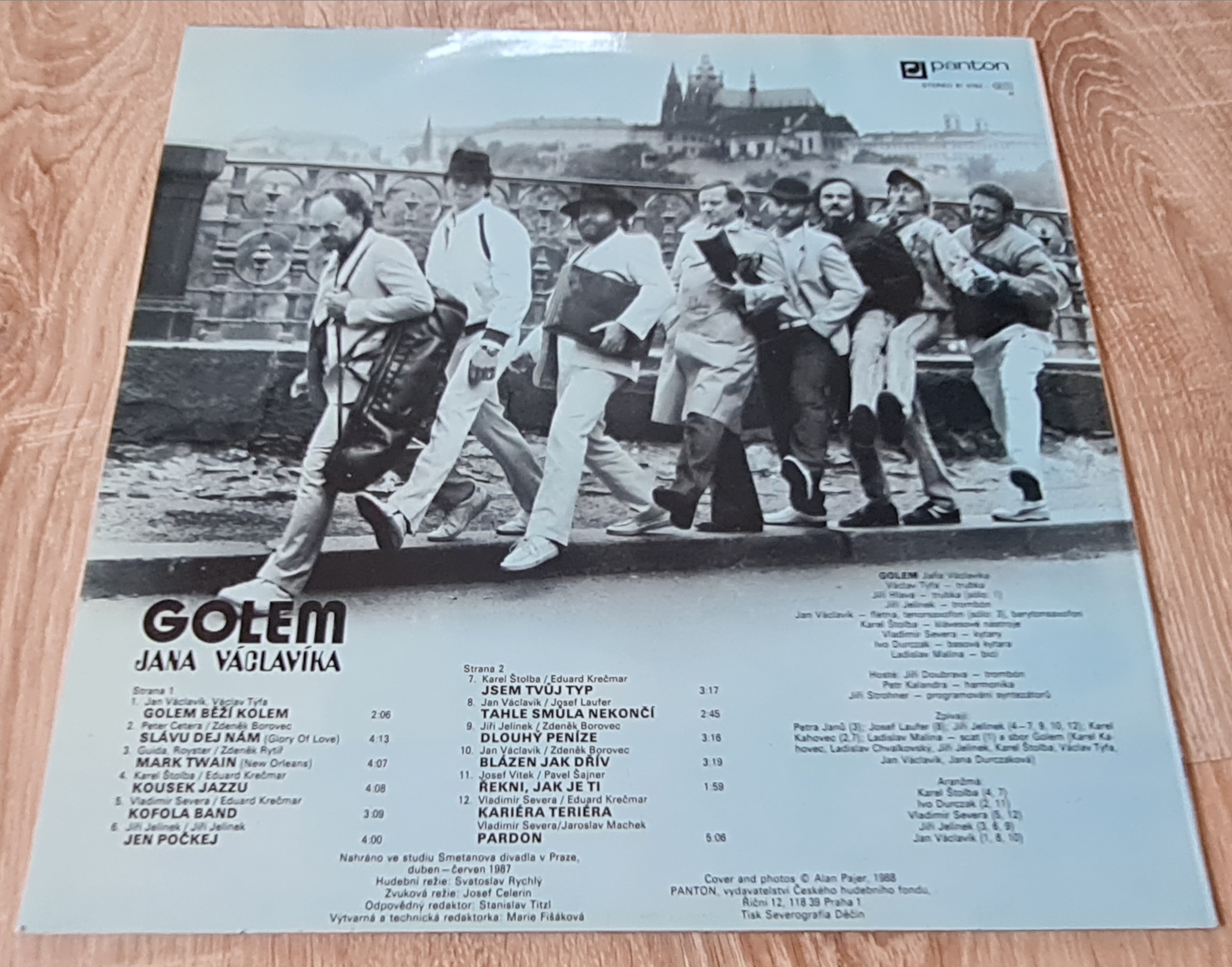 Golem Jana Václavíka – Pardon 1988 VG,  VYPRANÁ Vinyl (LP)