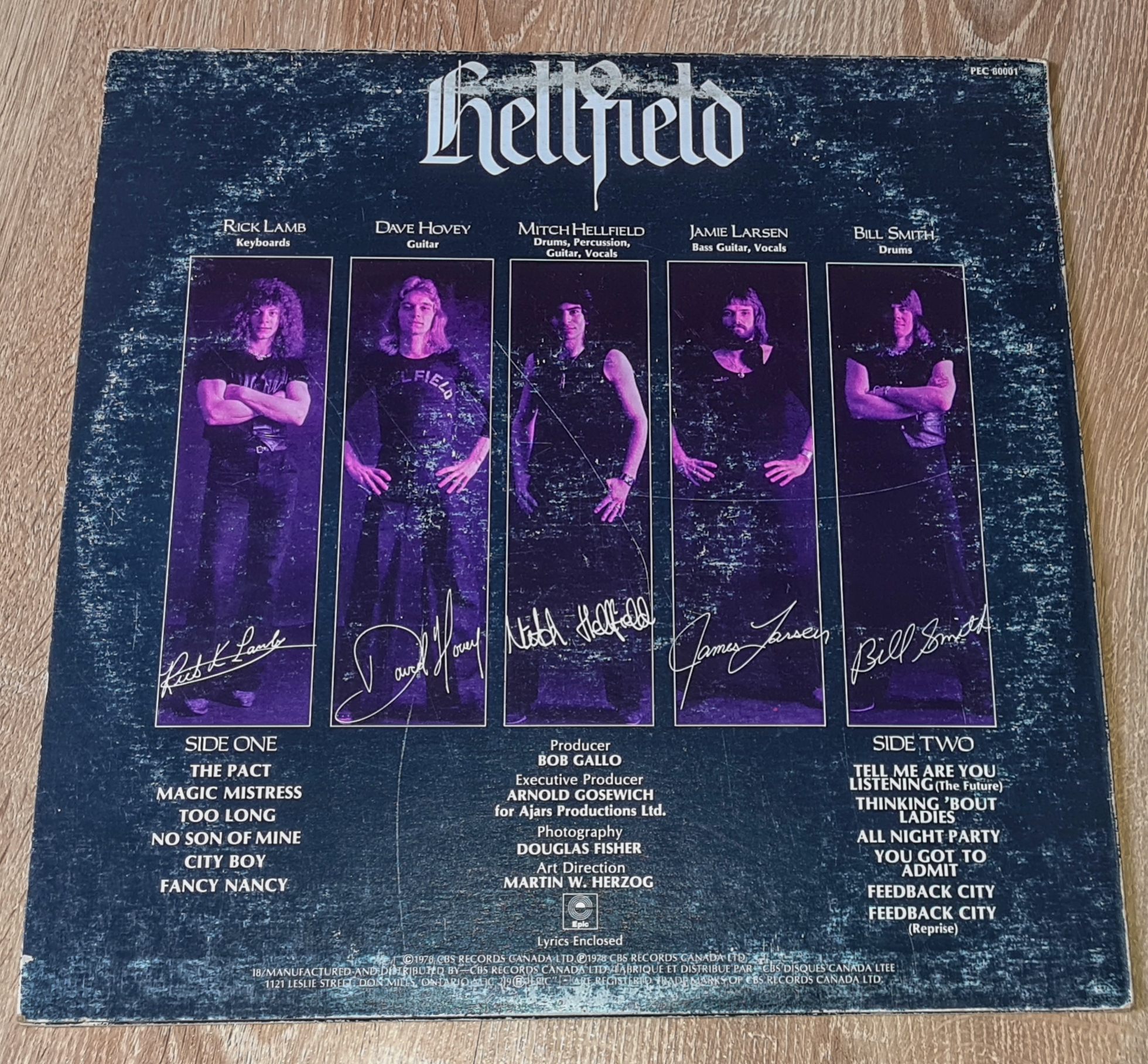 Hellfield – Hellfield 1978 VG+, VYPRANÁ Vinyl (LP)