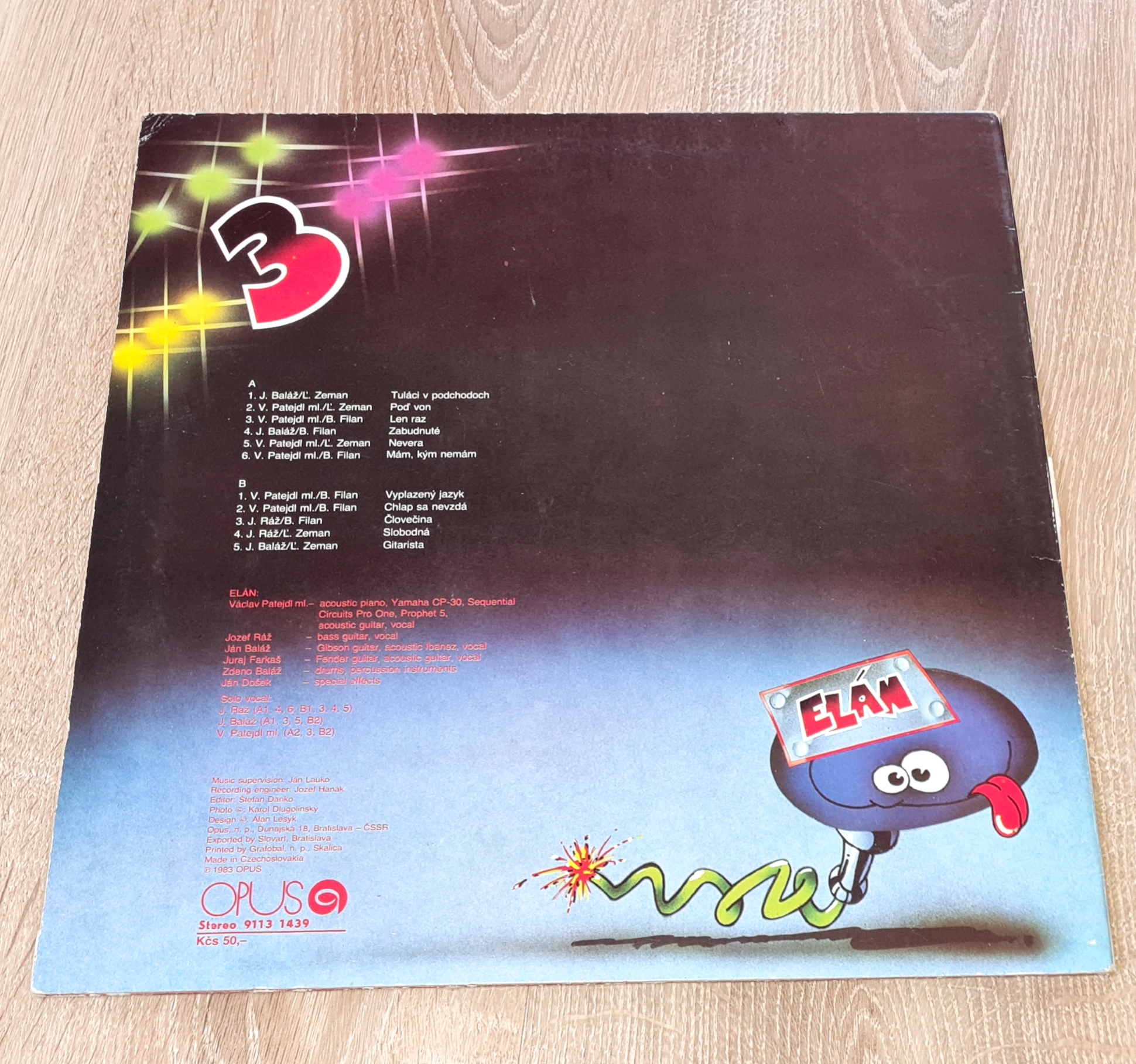 Elán – 3 1983 G, VYPRANÁ Vinyl (LP)