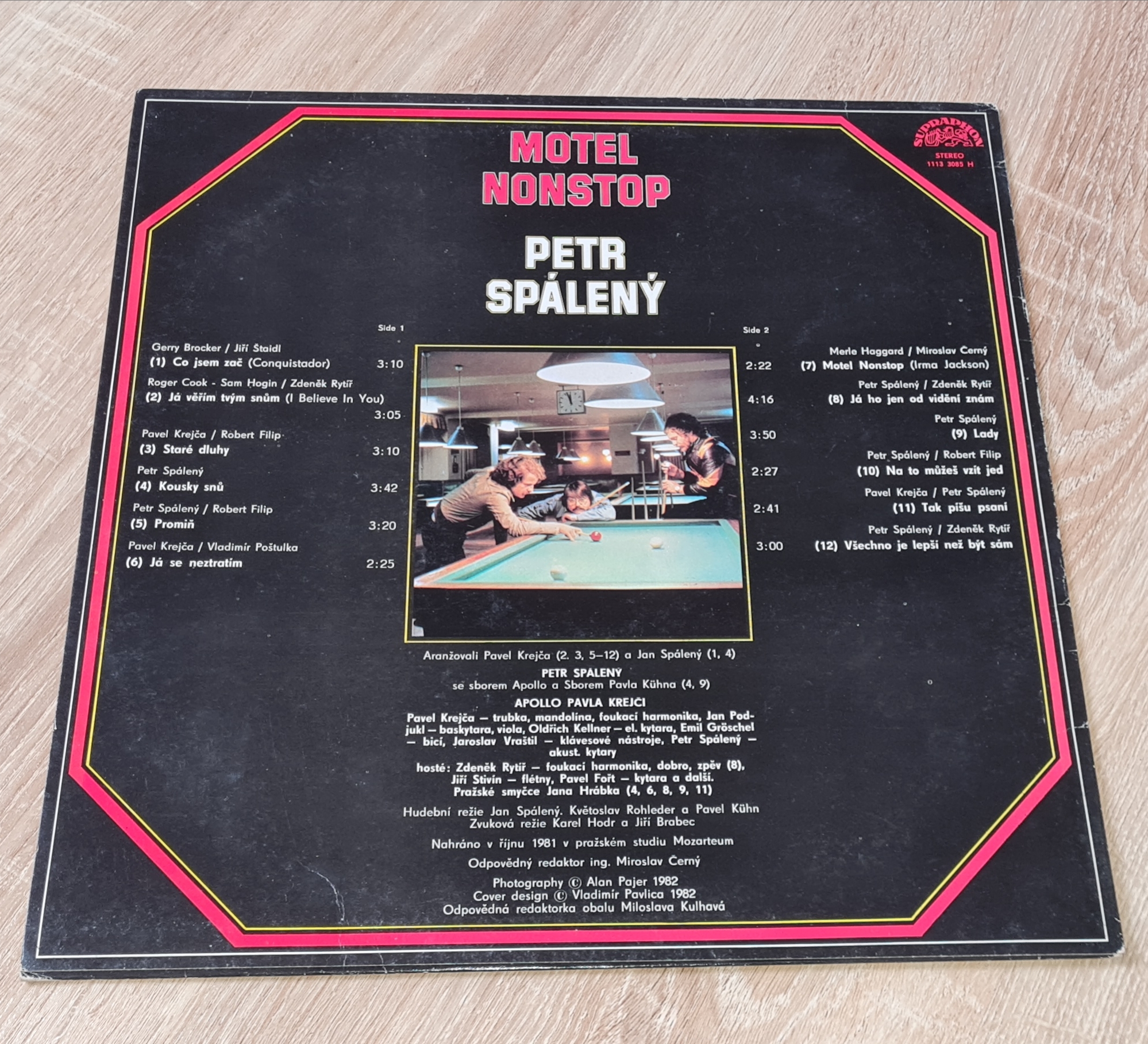 Petr Spálený – Motel Nonstop 1982 VG+, VYPRANÁ Vinyl (LP)