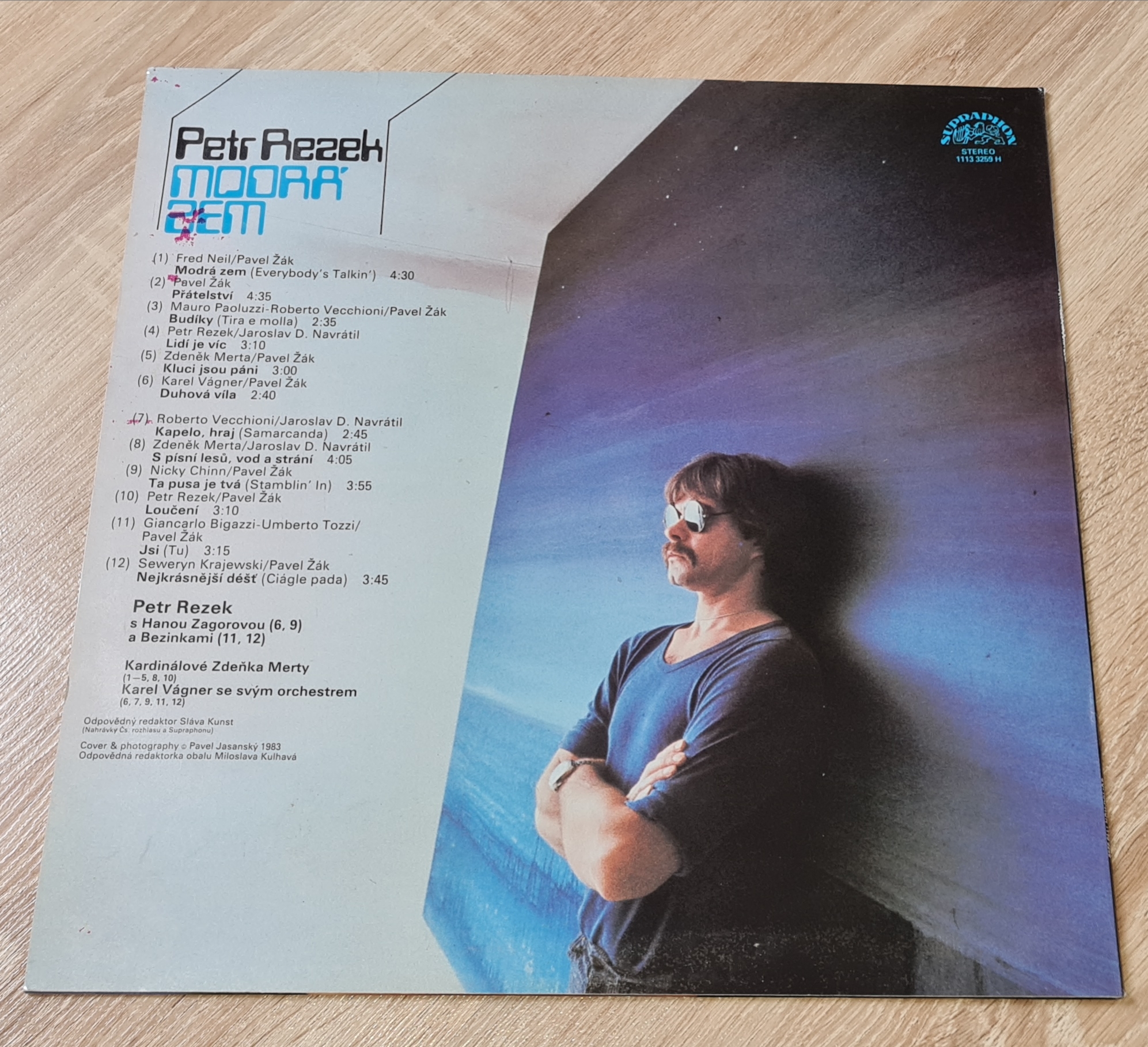 Petr Rezek – Modrá Zem 1983 VG+ VYPRANÁ Vinyl (LP)