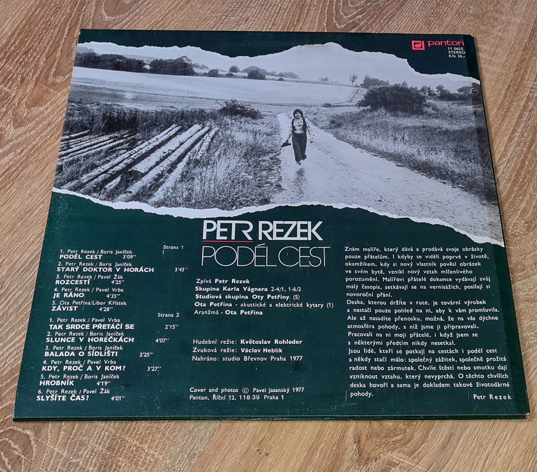 Petr Rezek – Podél Cest 1977 VG+ VYPRANÁ Vinyl (LP)