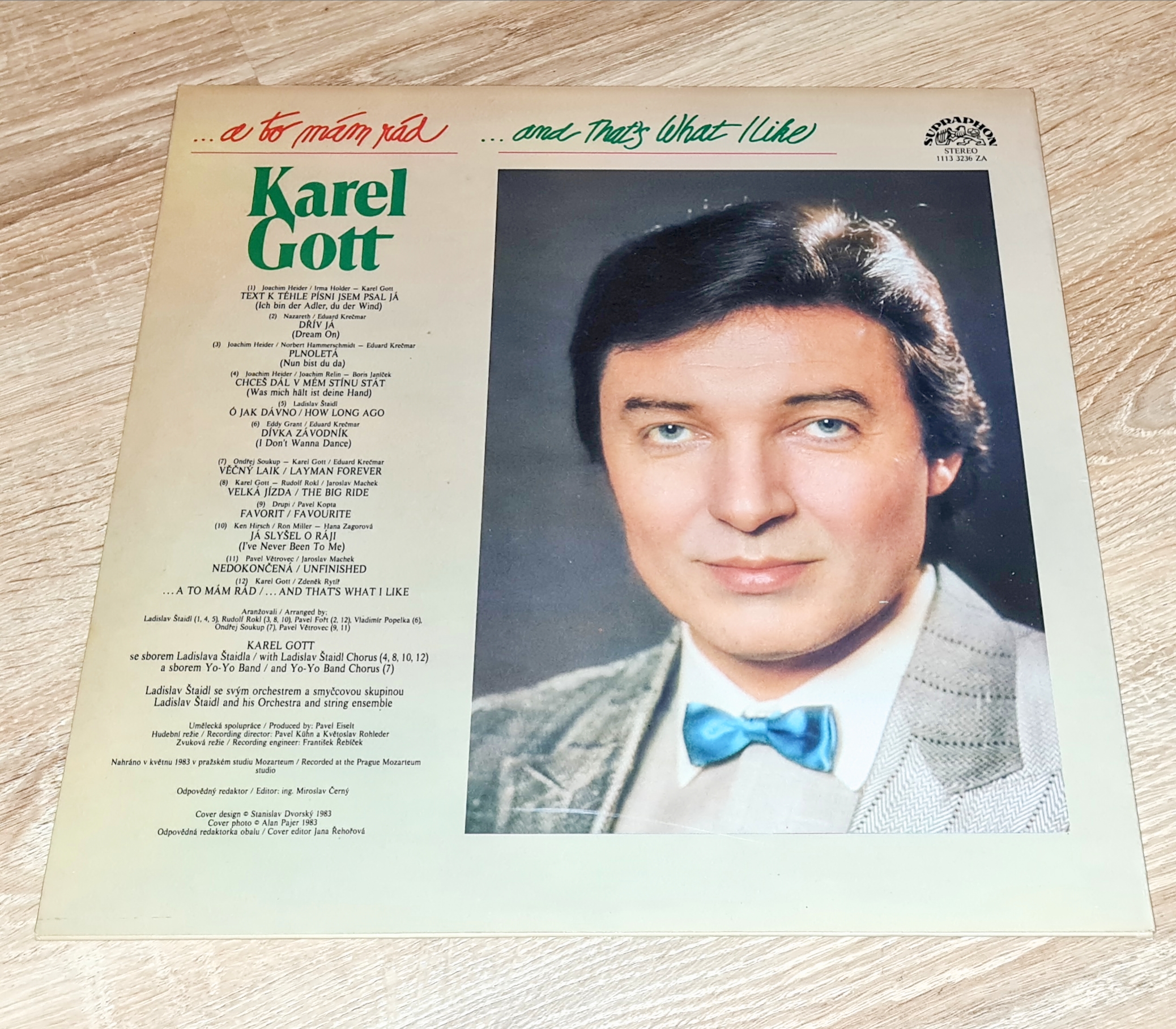 Karel Gott – ...A To Mám Rád / ...And That's What I Like 1983 VG, VYPRANÁ Vinyl (LP)