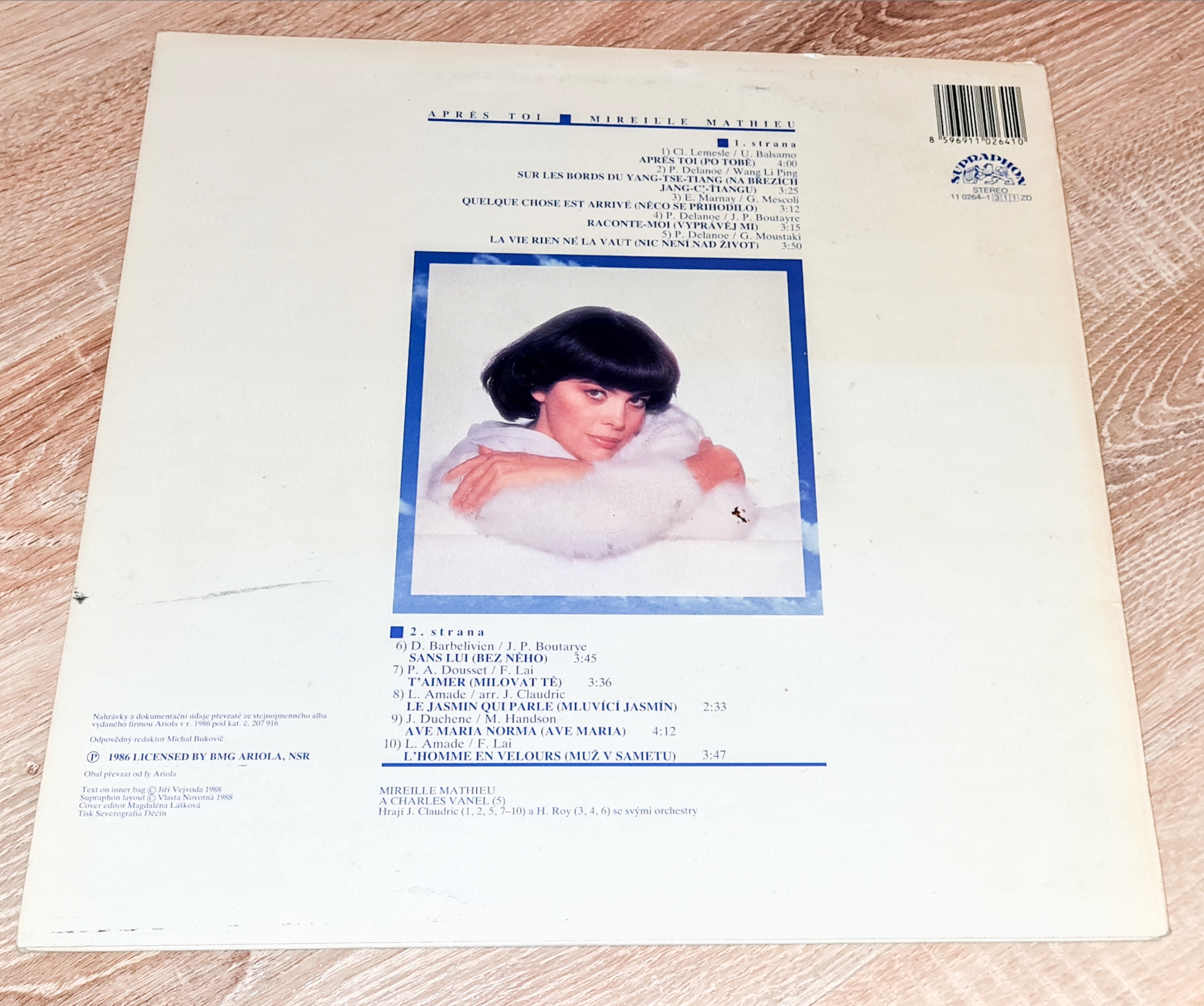 Mireille Mathieu – Après Toi 1988 G+, VYPRANÁ Vinyl (LP)