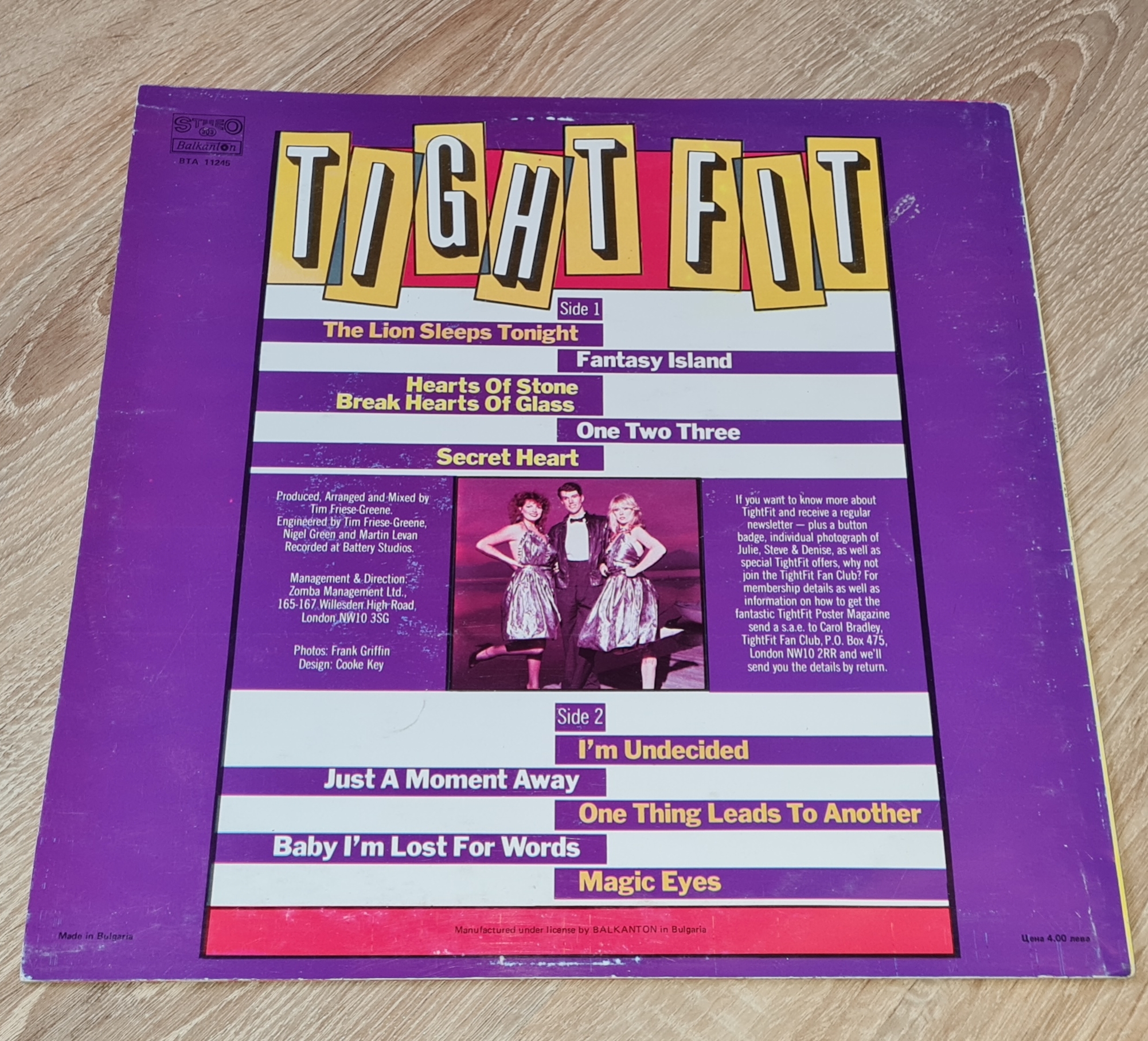 Tight Fit – Tight Fit 1983 VG-, VYPRANÁ Vinyl (LP)