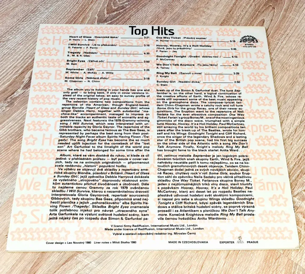 Various – Top Hits 1980 VG+, VYPRANÁ Vinyl (LP)