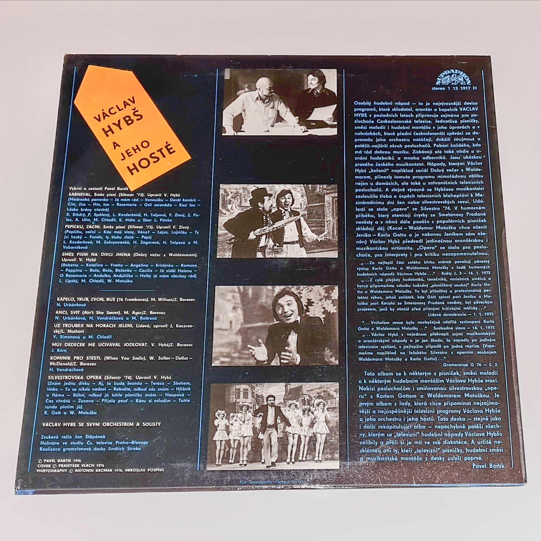 Václav Hybš – A Jeho Hosté 1976 VG+, VYPRANÁ Vinyl (LP)