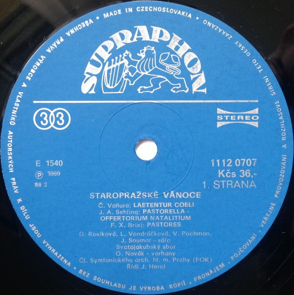 Staropražské Vánoce 1985 EX, VYPRANÁ Vinyl (LP)