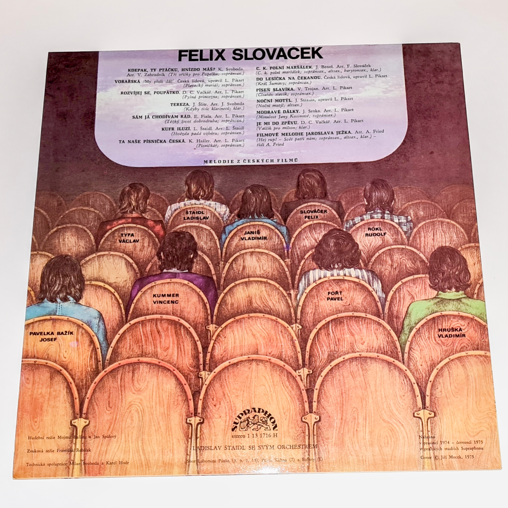 Ladislav Štaidl Se Svým Orchestrem, Felix Slováček – II (Melodie Z Českých Filmů) 1975 VG+, VYPRANÁ Vinyl (LP)