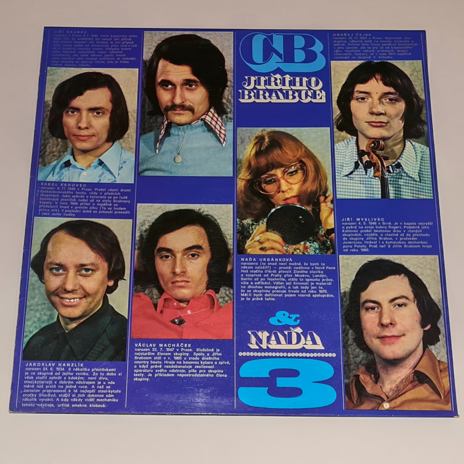 CB Jiřího Brabce & Naďa – 3 1975 EX VYPRANÁ Vinyl (LP)