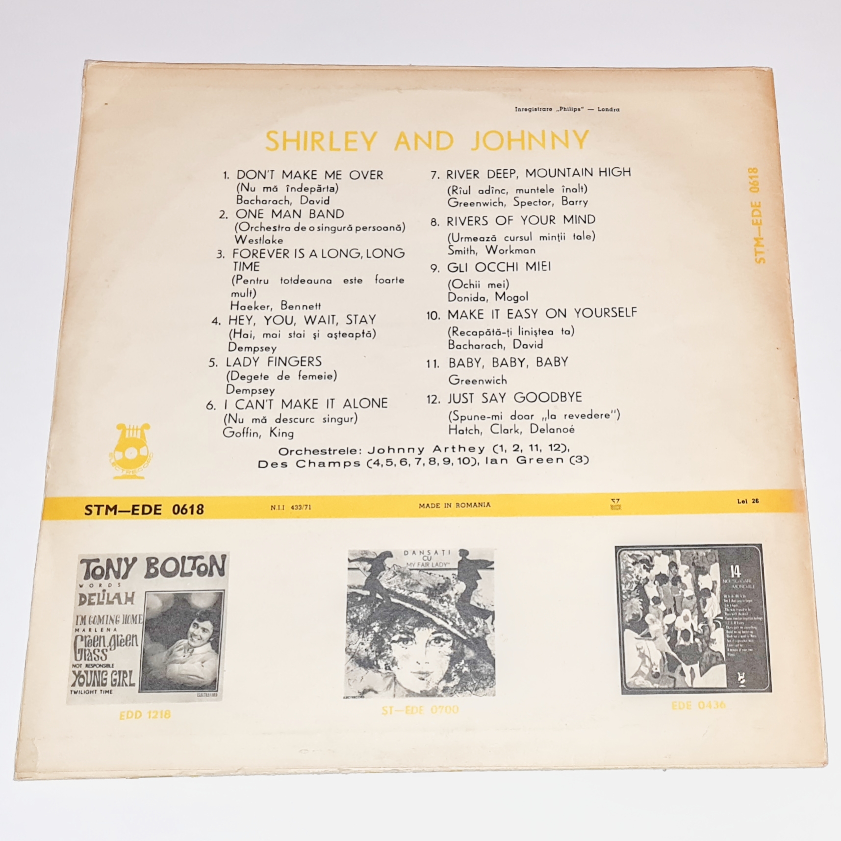 Shirley And Johnny – Shirley And Johnny 1971 VG+, VYPRANÁ Vinyl (LP)