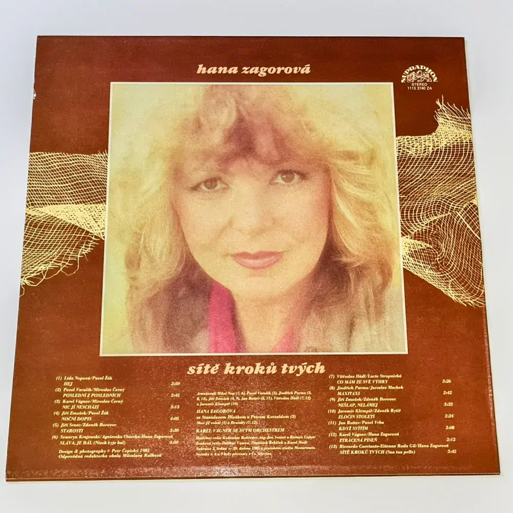 Hana Zagorová – Sítě Kroků Tvých 1985 VG+, VYPRANÁ Vinyl (LP)