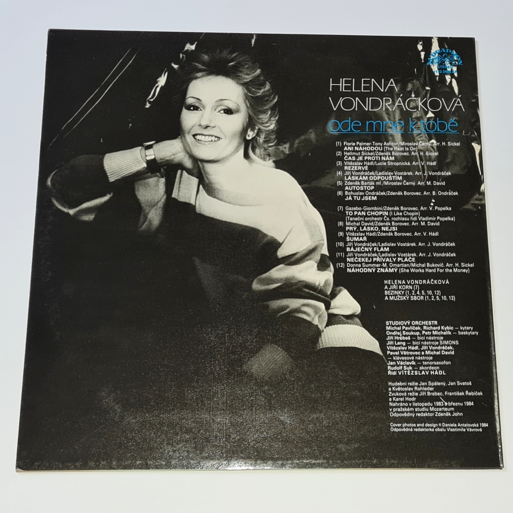 Helena Vondráčková – Ode Mne K Tobě 1984 VG+, VYPRANÁ Vinyl (LP)