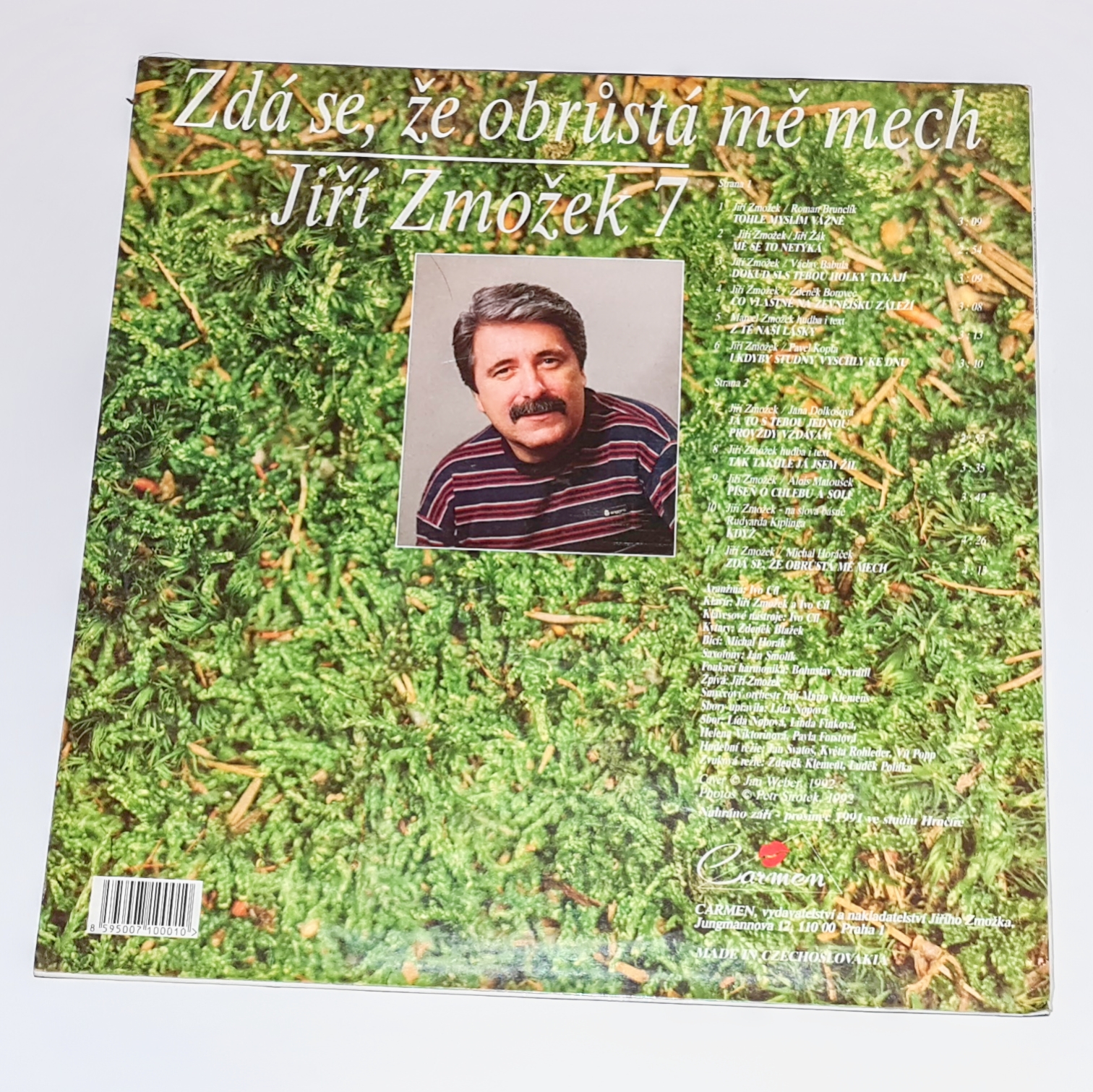 Jiří Zmožek – Zdá Se, Že Obrůstá Mě Mech 1992 EX, VYPRANÁ Vinyl (LP)