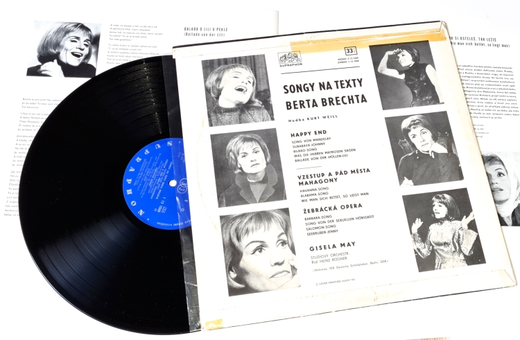 Gisela May – Brecht 1971 EX, VYPRANÁ Vinyl (LP + příloha)