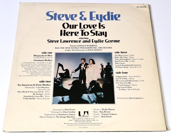 Steve & Eydie – Our Love Is Here To Stay (The Gershwin Years) 1976 VG-, VYPRANÉ Vinyl (2LP)