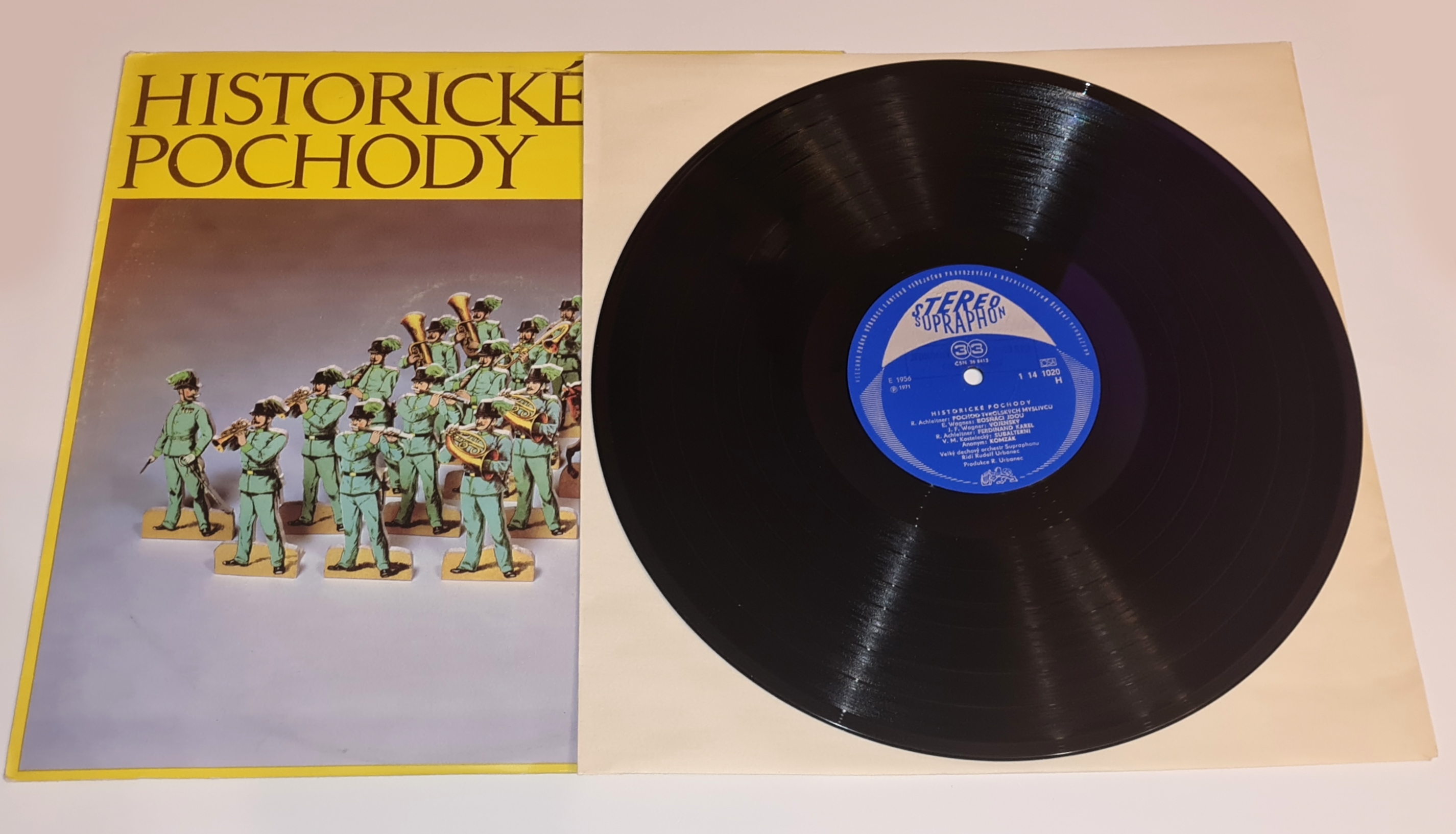 Velký Dechový Orchestr Supraphonu – Historické Pochody 1972 EX, VYPRANÁ Vinyl (LP)